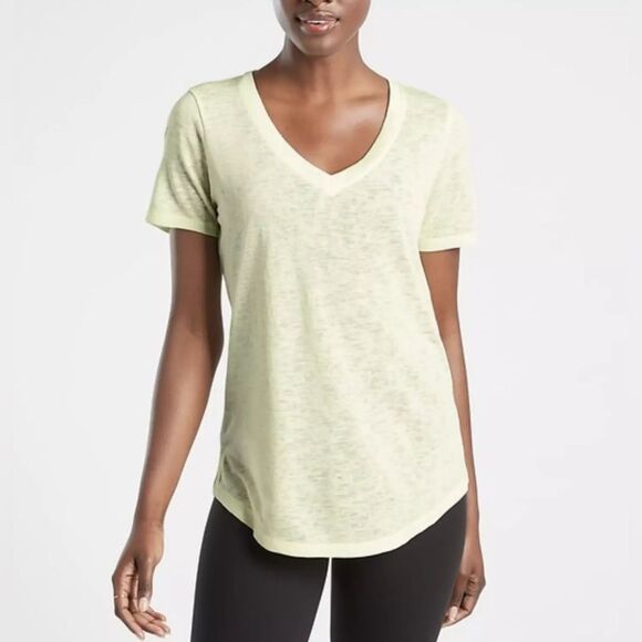 Athleta Breezy Scoop V-Neck Tee - Picture 1 of 4